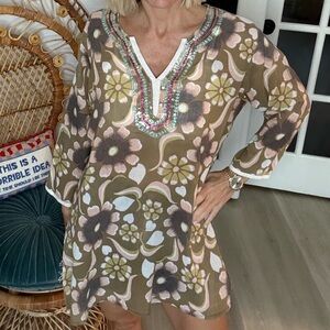 Floral Embellished Women's Top